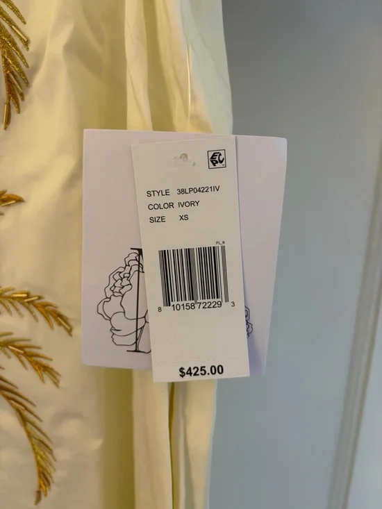 Embroidered Palm Tree Tunic Dress - Picture 4 of 4